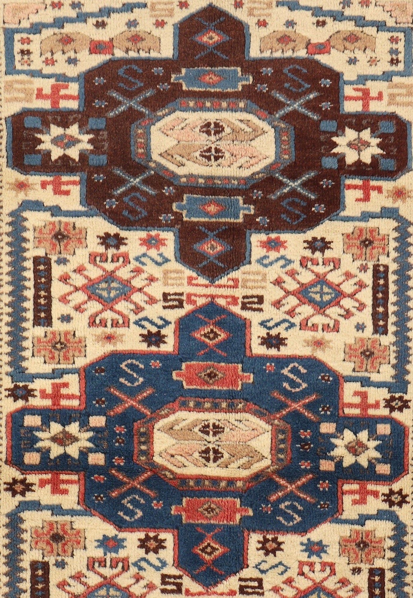 Hand Knotted All Wool Turkish Rug, Balikesir Carpet (3'8"x6')