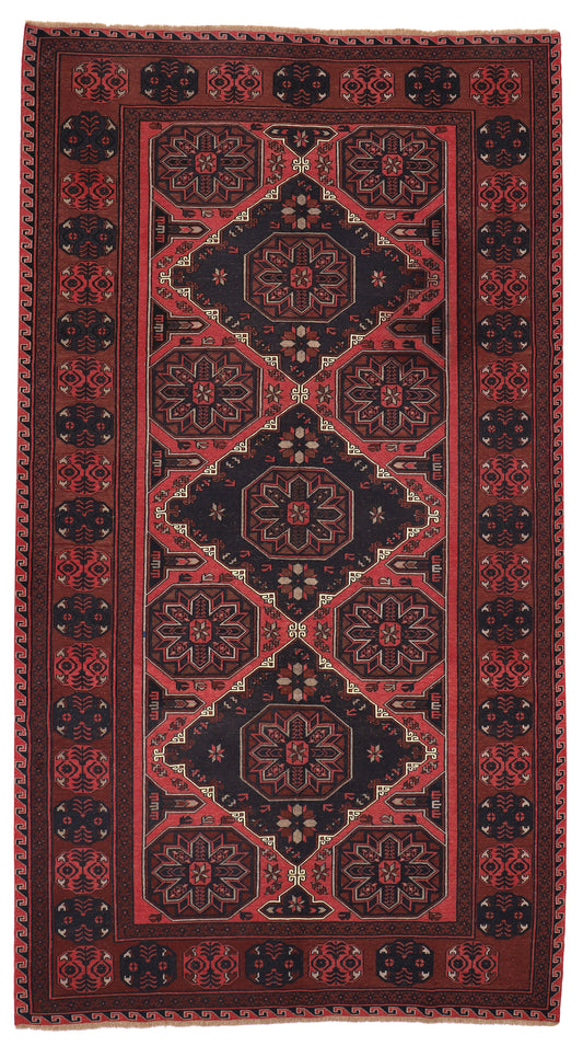 Semi Antique Hand Knotted All Wool, Caucasian Sumak Rug