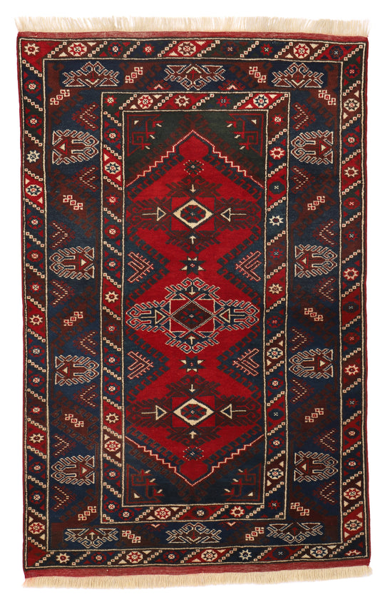 Vintage Hand Knotted All Wool Turkish Rug. Dosemealti Carpet