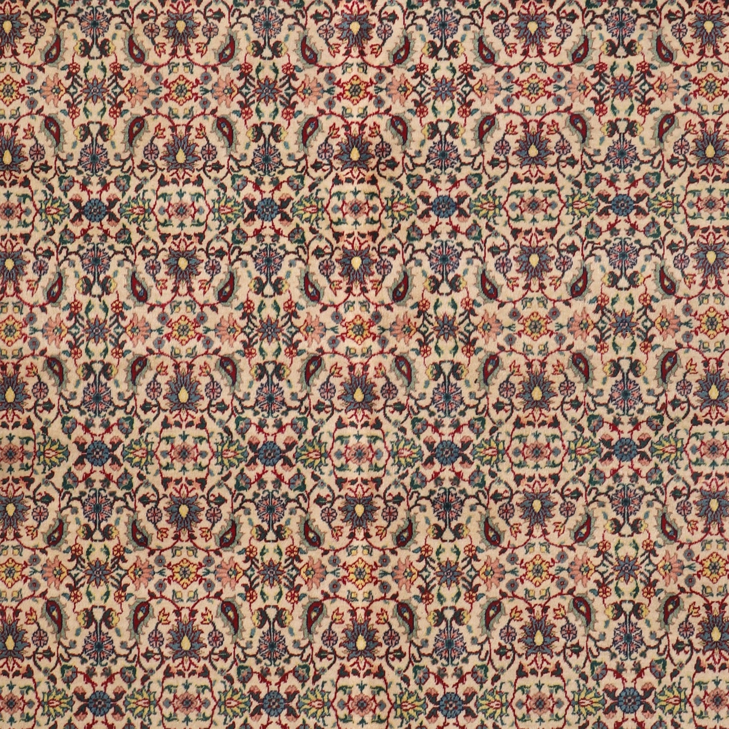 1960s Semi Antique Hand Knotted Wool On Cotton Turkish Rug, Kemaliye Carpet (6′7″ × 9′8″)