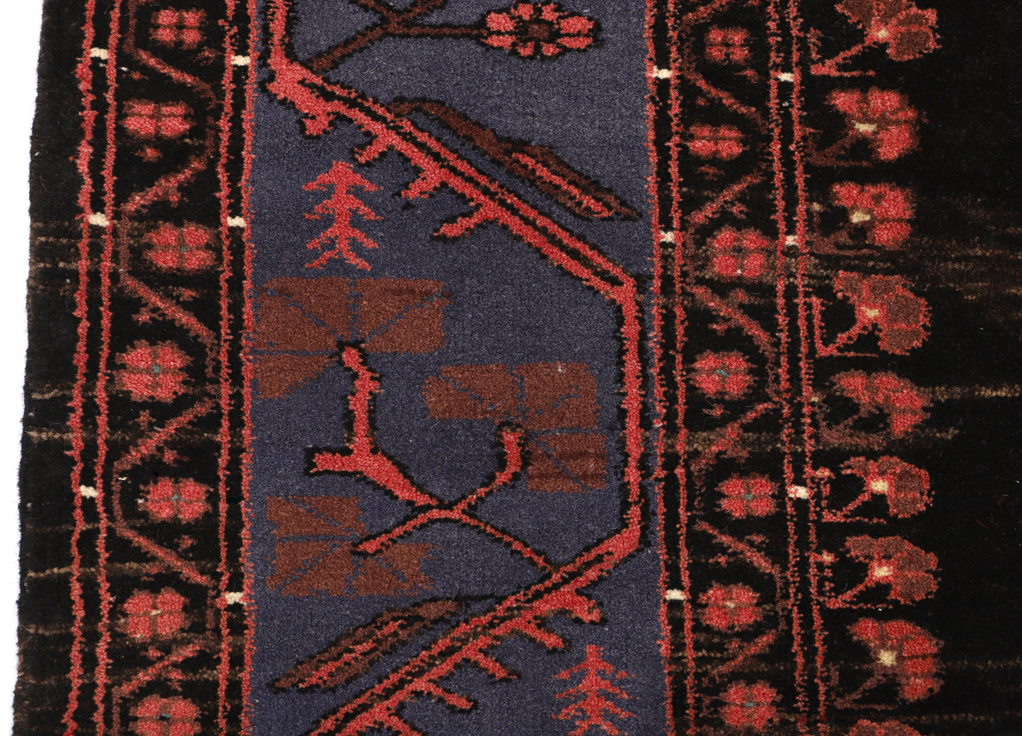 1970s Vintage Hand Knotted All Wool Turkish Rug, Komurcu Kula Carpet