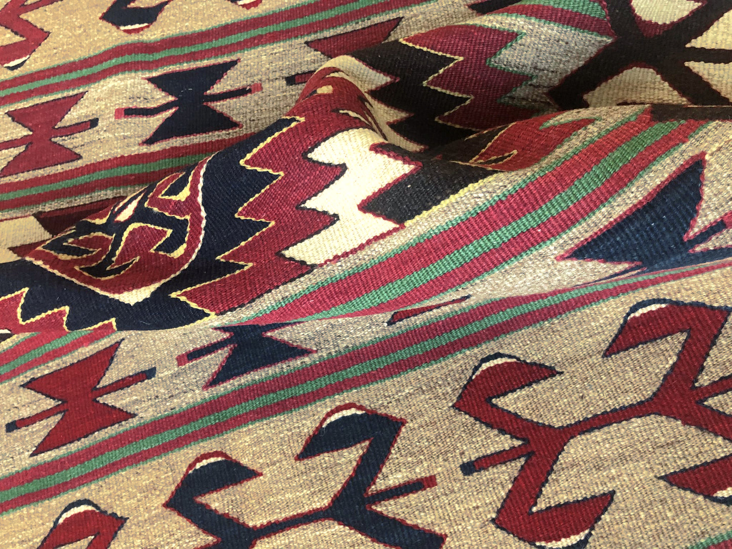 Hand Wowen Turkish Kilim Runner, Mut Kilim Runner (3'6" x 10'8")