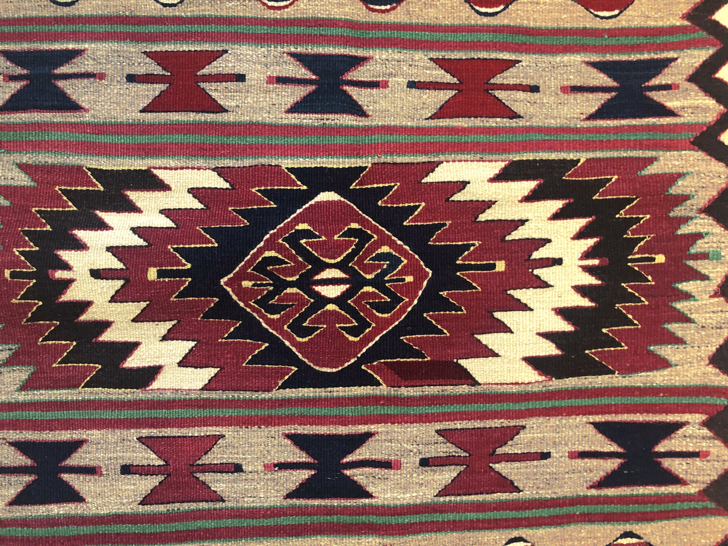 Hand Wowen Turkish Kilim Runner, Mut Kilim Runner (3'6" x 10'8")