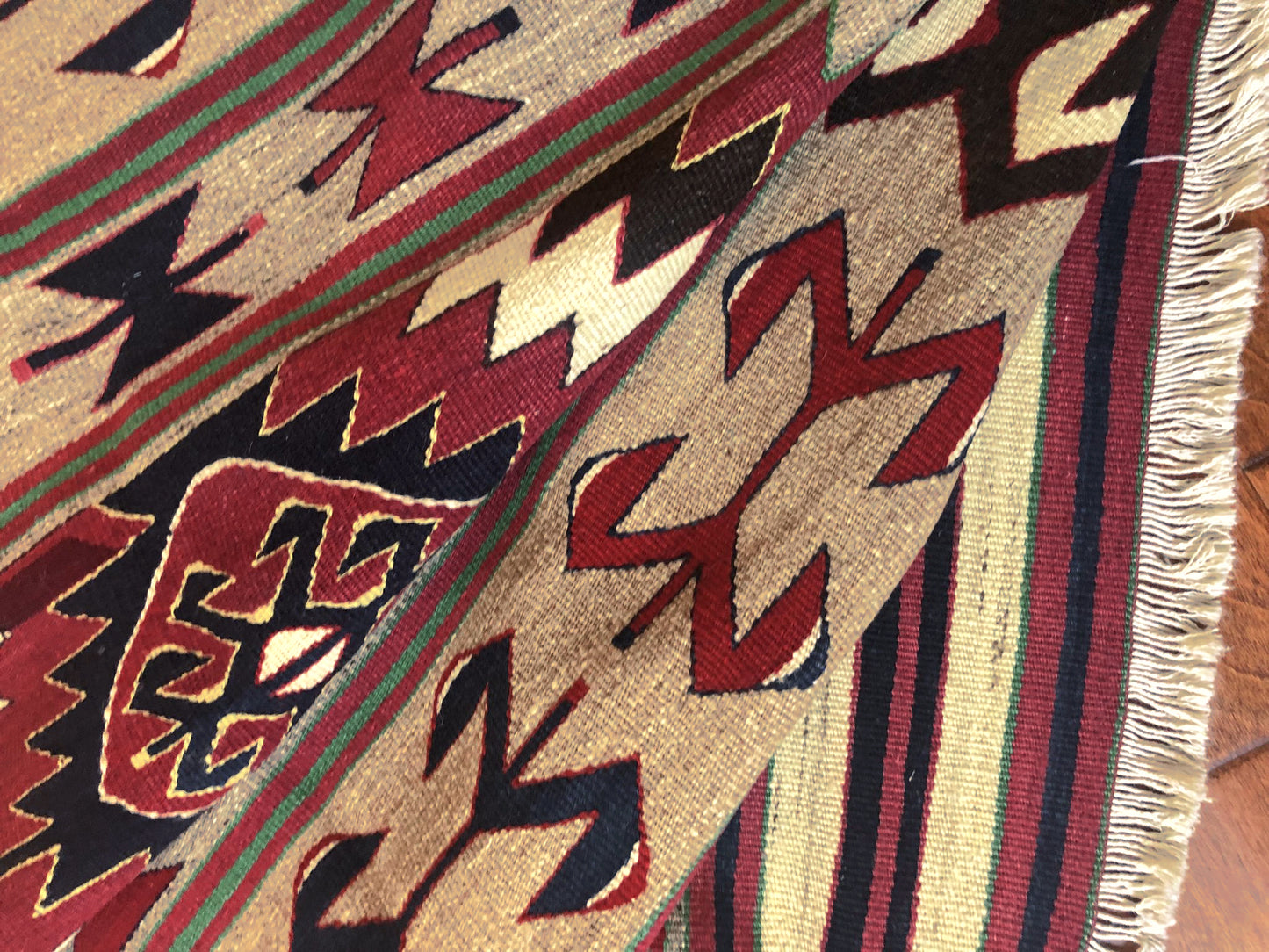 Hand Wowen Turkish Kilim Runner, Mut Kilim Runner (3'6" x 10'8")