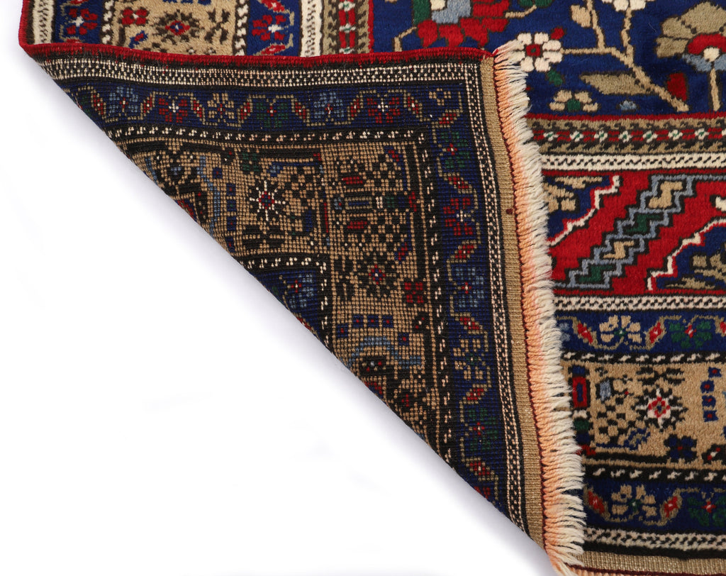 1970s Vintage Hand Knotted All Wool Turkish Rug, Taspinar Rug (6′4″ × 10′)