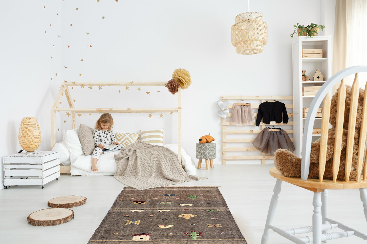 Handwoven Kids Rug: Muddy Playground Turkish Kilim Rug (2`2`` x 4`7``)