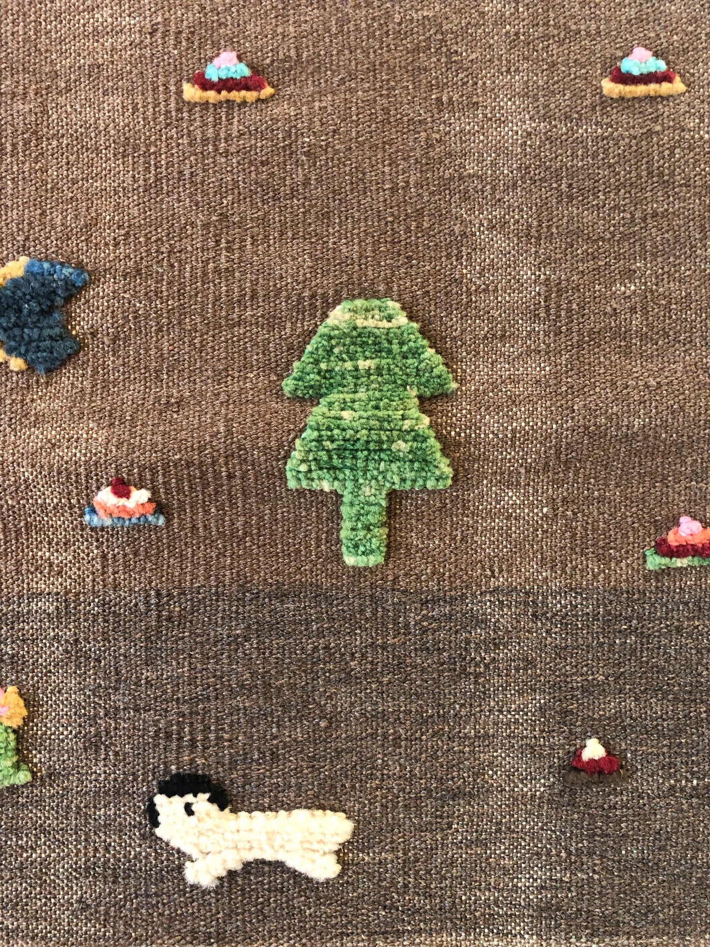 Handwoven Kids Rug: Muddy Playground Turkish Kilim Rug (2`2`` x 4`7``)